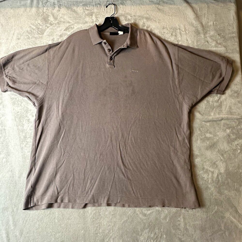 Patagonia Men’s Polo Shirt XXL Regular Fit Short Sleeve Gray Solid Knit flaws